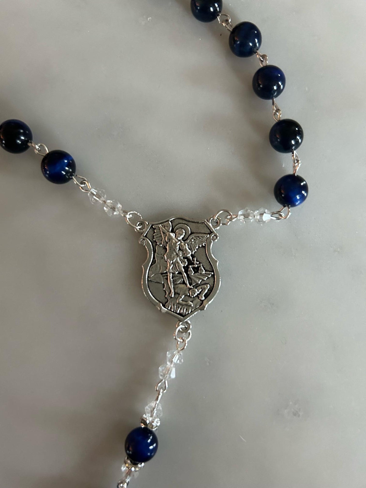 Lapis Lazuli St. Michael Rosary