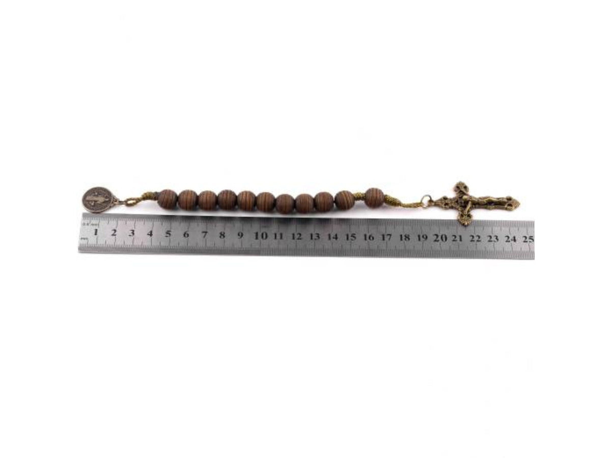 Wooden St. Benedict Pocket Rosary