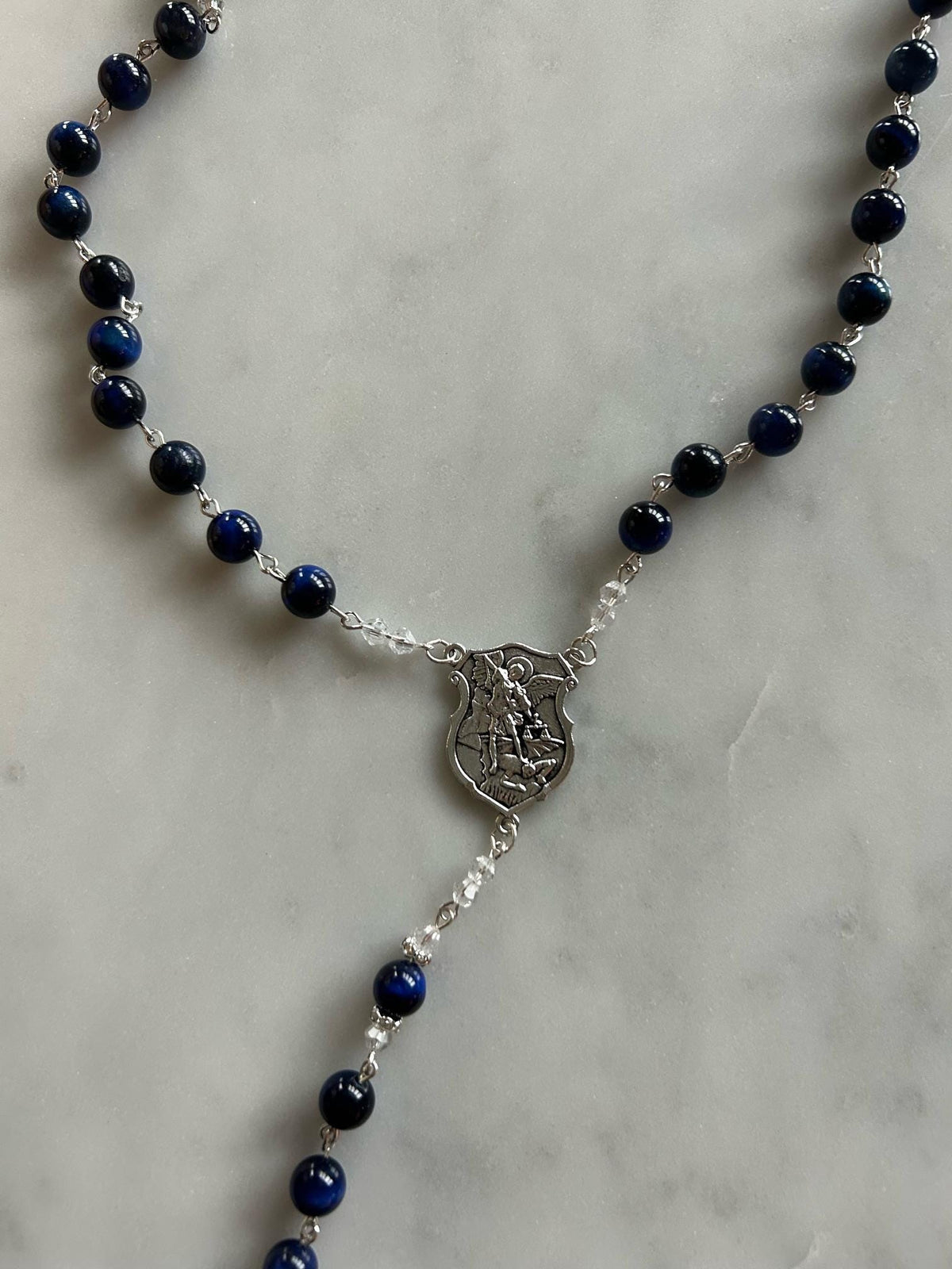 Lapis Lazuli St. Michael Rosary