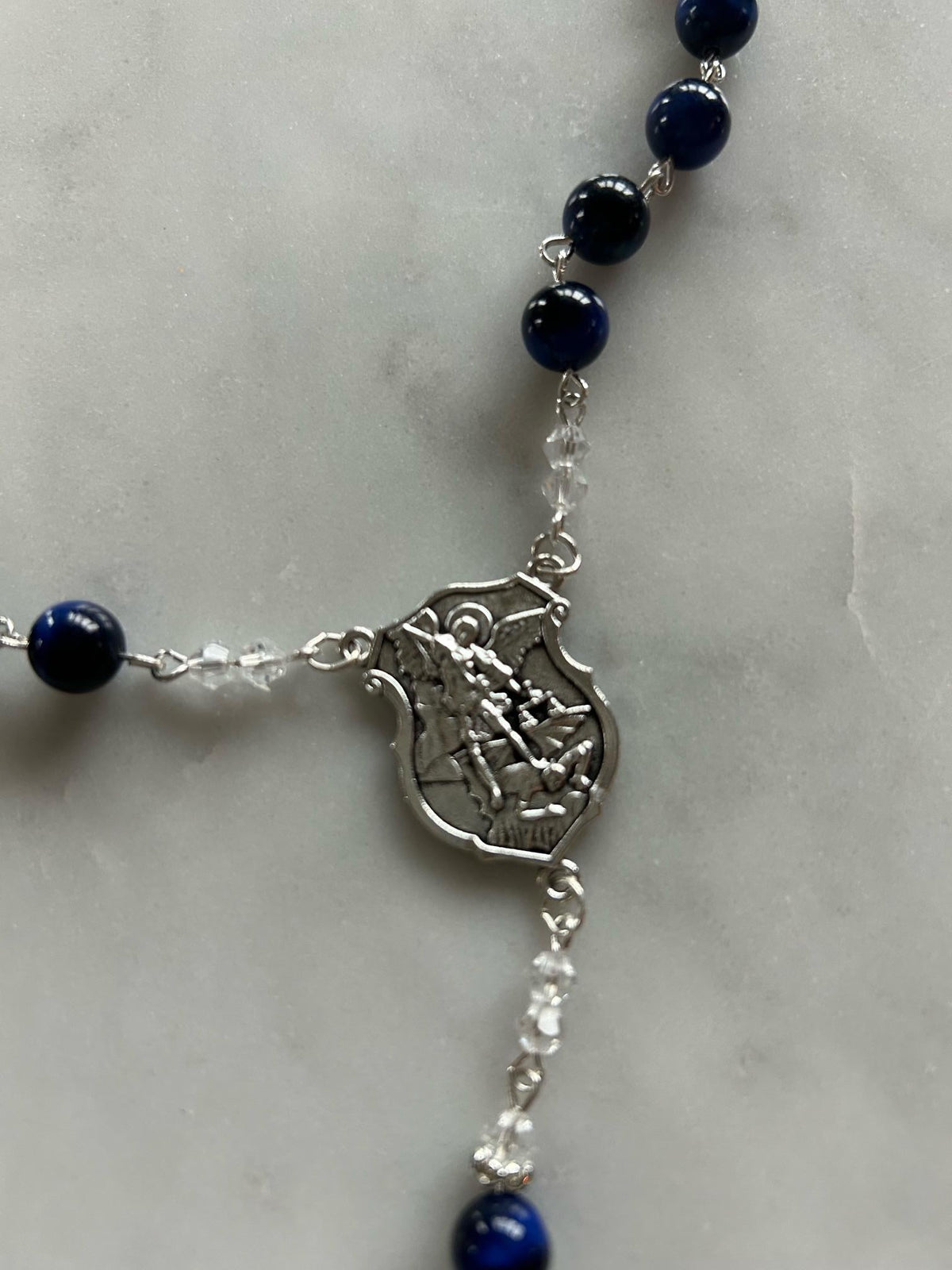 Lapis Lazuli St. Michael Rosary
