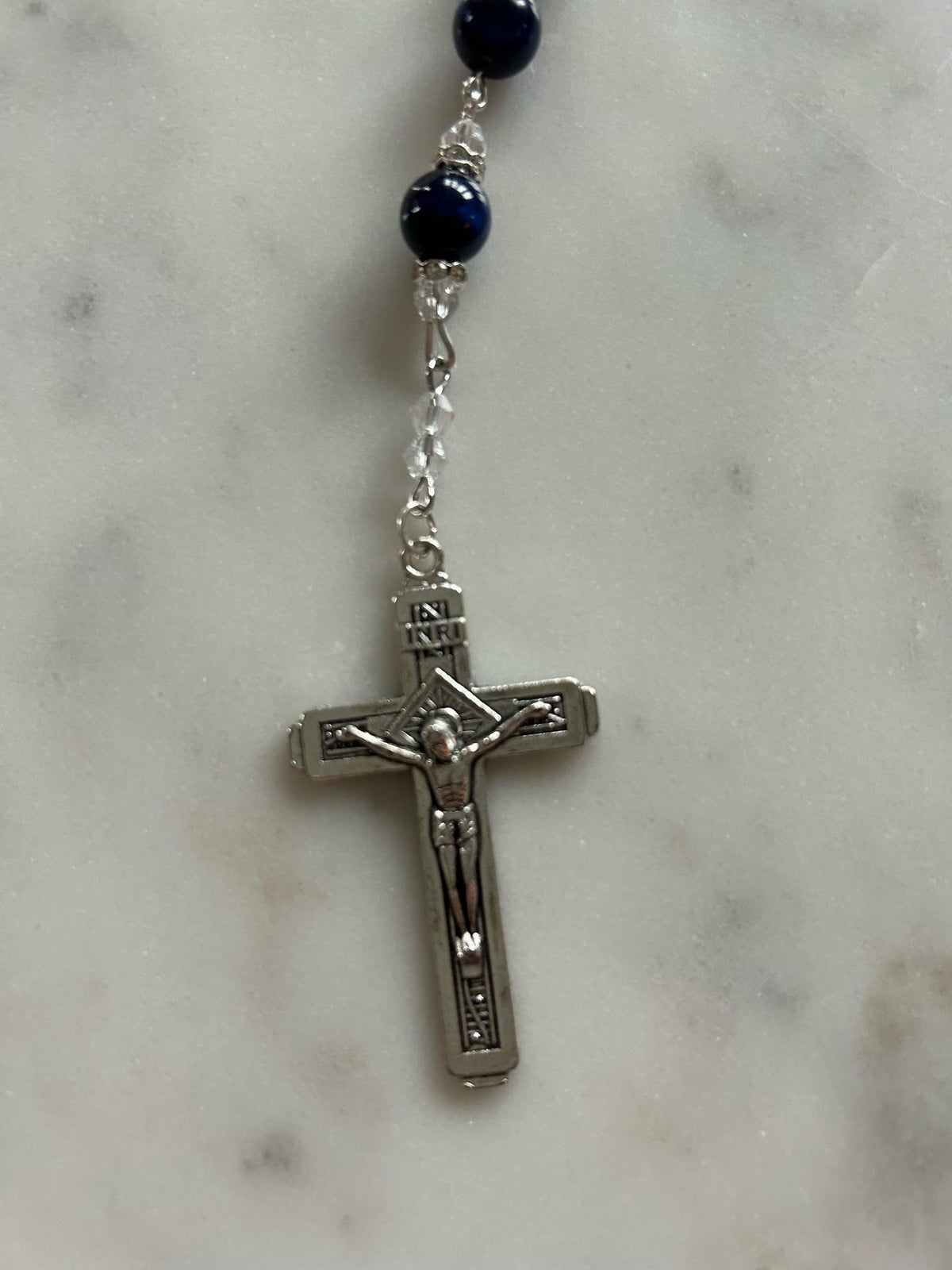Lapis Lazuli St. Michael Rosary
