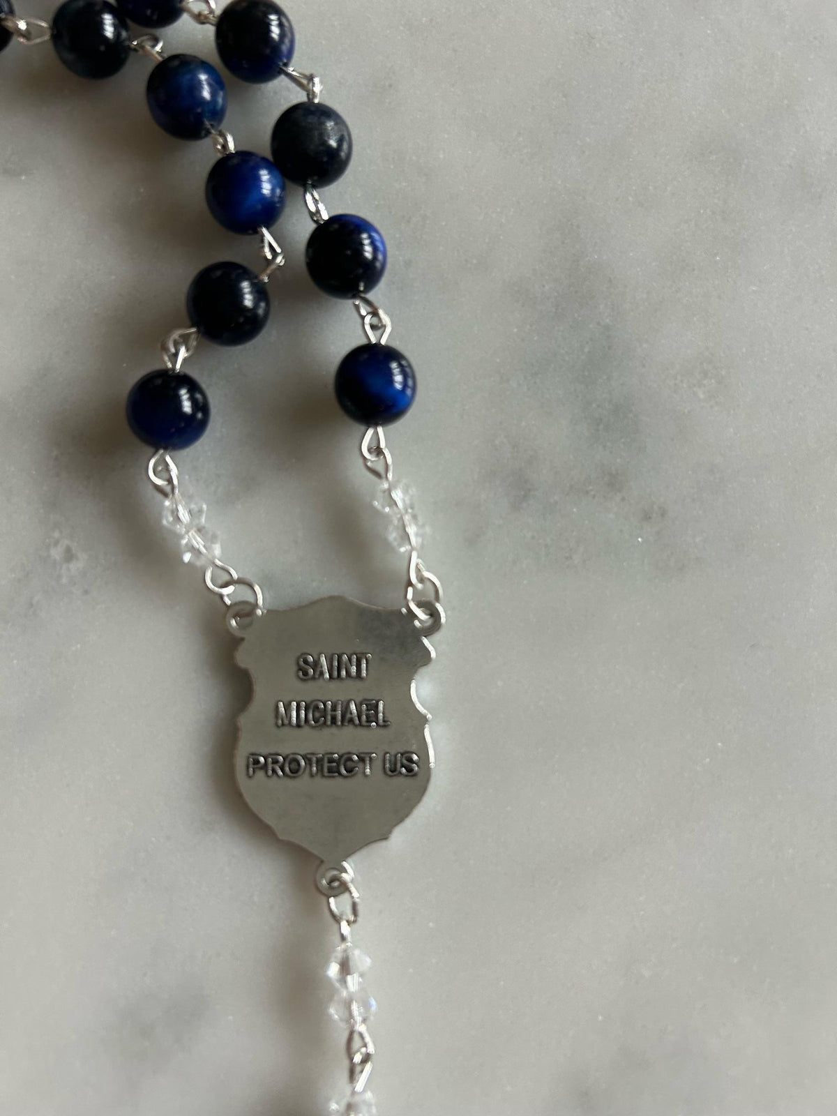 Lapis Lazuli St. Michael Rosary