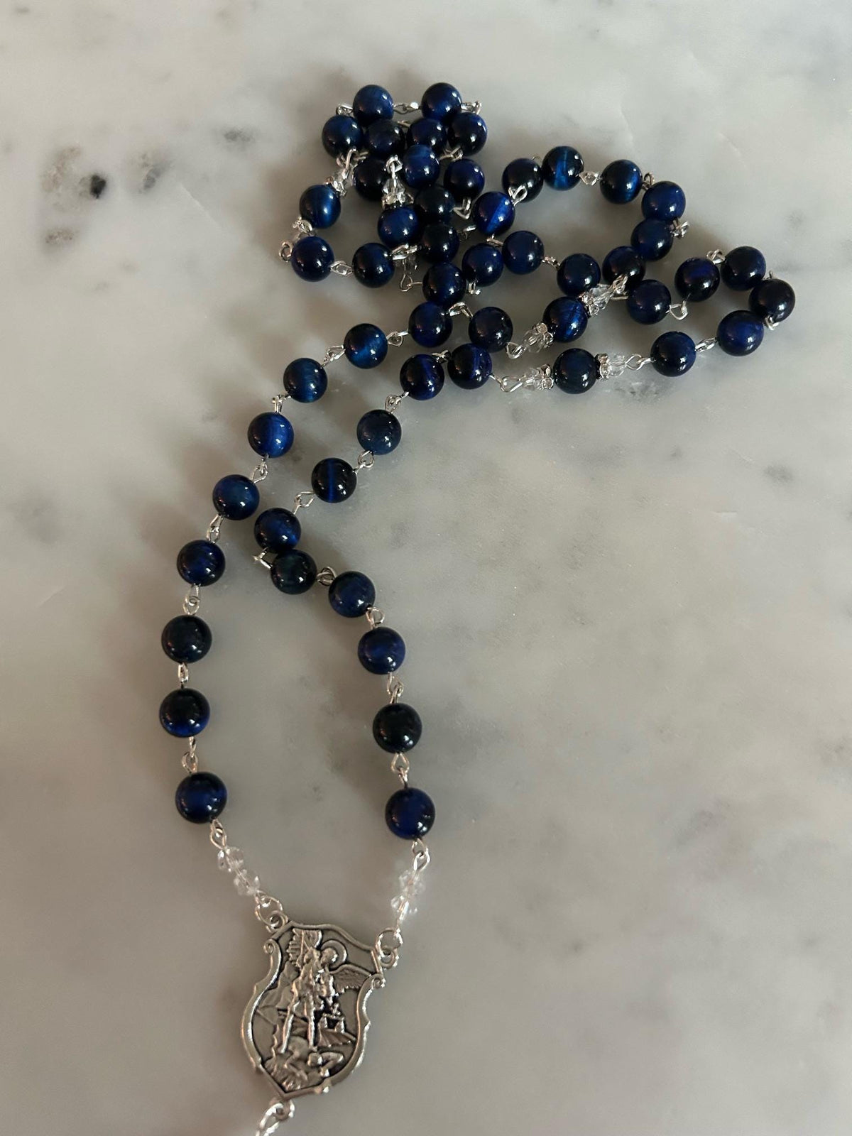 Lapis Lazuli St. Michael Rosary
