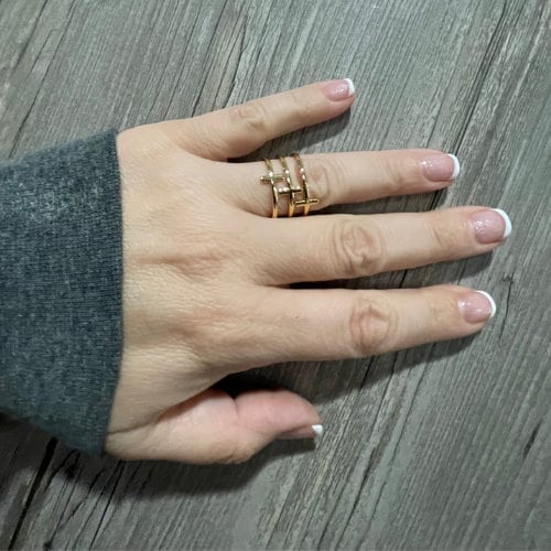 Trinity Triple Cross Adjustable Ring — Alternate Listing
