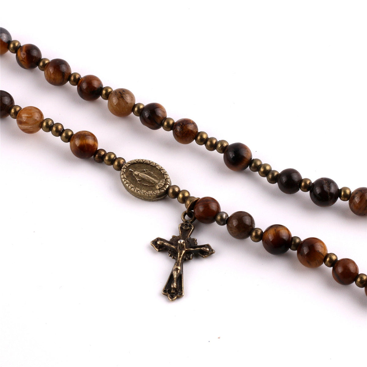 Tiger Eye Rosary Wrap Bracelet