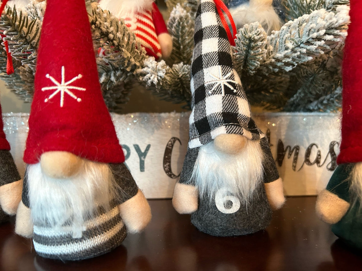 12 Days of Christmas Gnome Ornament Set