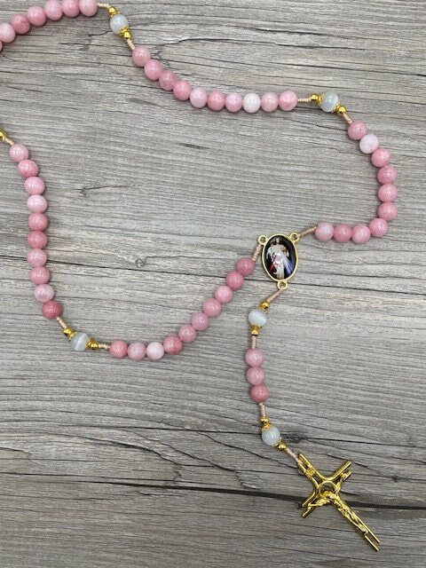Divine Mercy Tourmaline Rosary