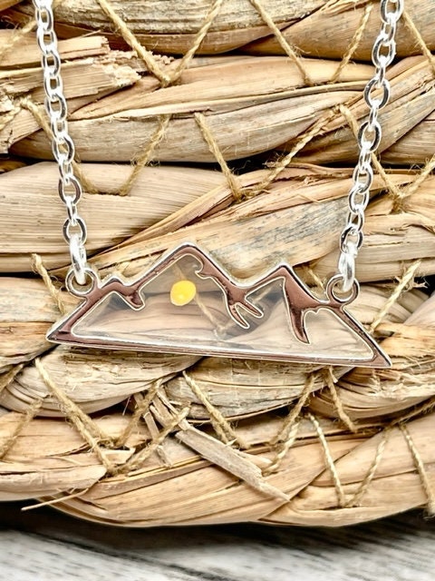 Mustard Seed Mountain Necklace