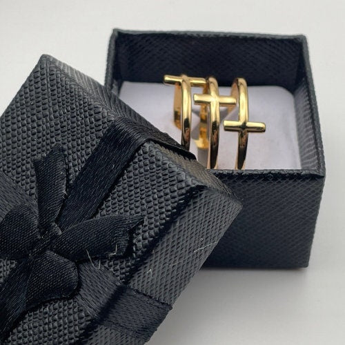 Trinity Triple Cross Adjustable Ring