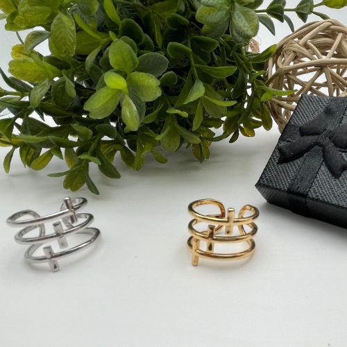 Trinity Triple Cross Adjustable Ring